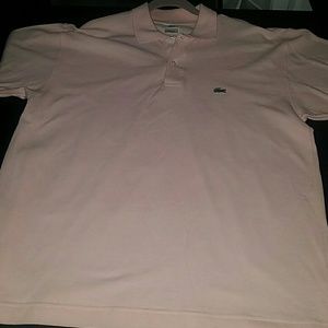 Pink Lacoste classic Pique polo sz Xl
